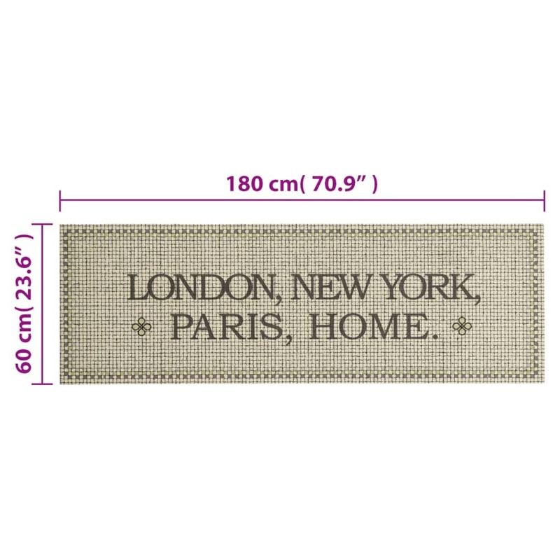 Casa si Gradina - Textile si covoare - Covoare - Covoare casa - Covor de bucatarie lavabil, capitale/home, 60x180 cm, catifea - Infinity.ro
