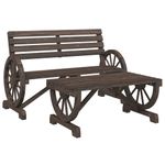 Casa si Gradina - Gradina si terasa - Mobilier exterior - Seturi mobila gradina - Set mobilier de gradina, 2 piese, lemn masiv de brad - Infinity.ro
