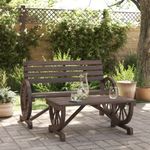 Casa si Gradina - Gradina si terasa - Mobilier exterior - Seturi mobila gradina - Set mobilier de gradina, 2 piese, lemn masiv de brad - Infinity.ro