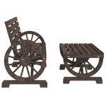 Casa si Gradina - Gradina si terasa - Mobilier exterior - Seturi mobila gradina - Set mobilier de gradina, 2 piese, lemn masiv de brad - Infinity.ro
