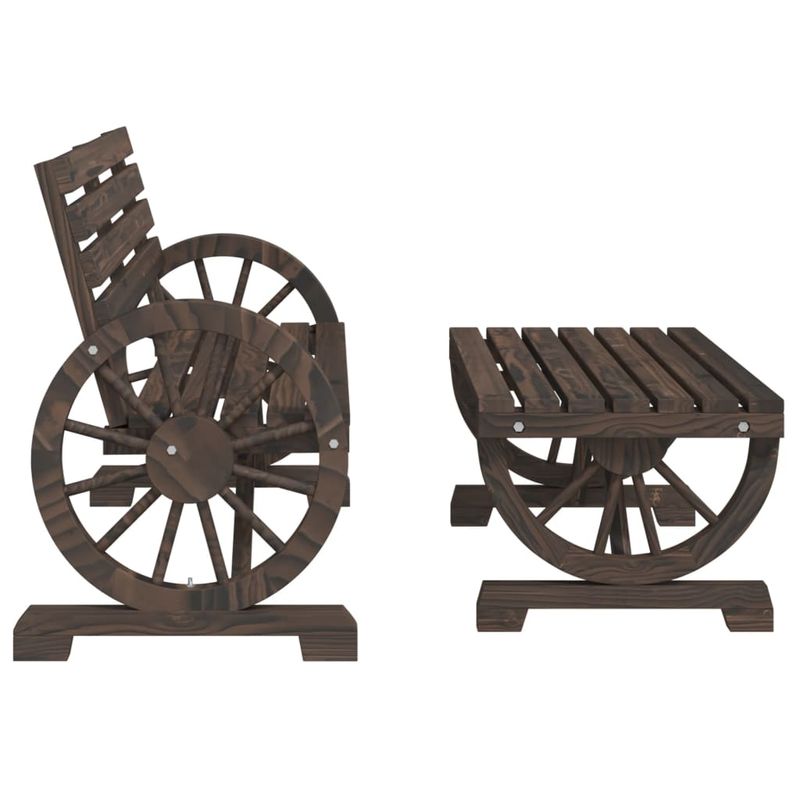 Casa si Gradina - Gradina si terasa - Mobilier exterior - Seturi mobila gradina - Set mobilier de gradina, 2 piese, lemn masiv de brad - Infinity.ro