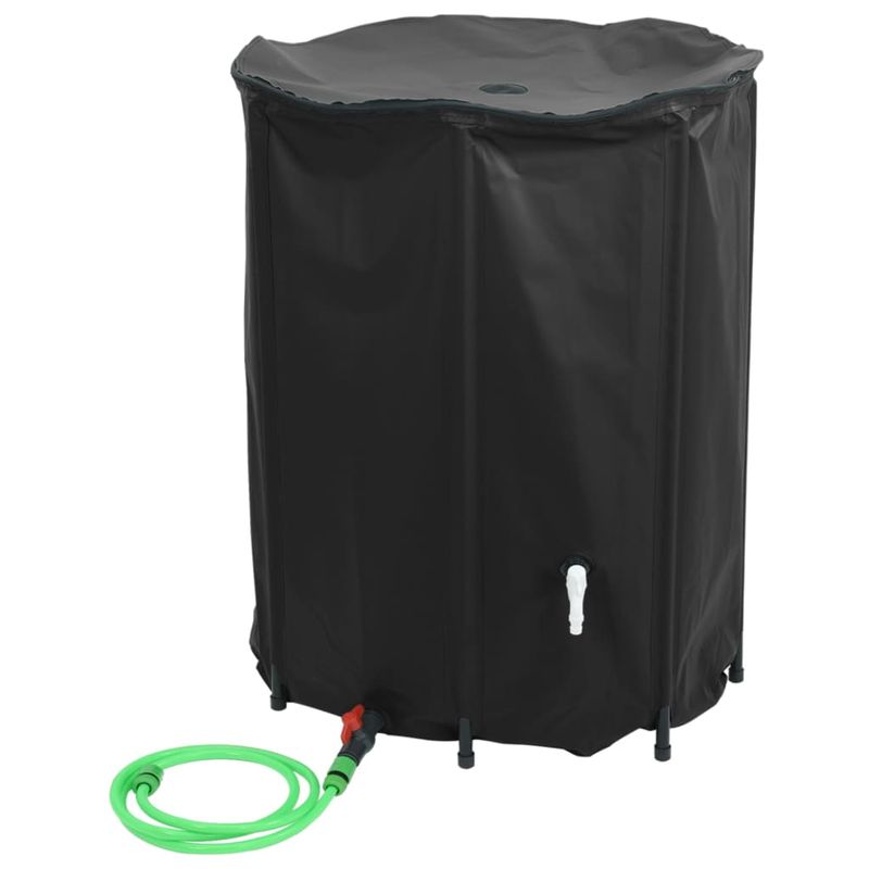Casa si Gradina - Gradinarit si plante - Instalatii si accesorii pentru irigatii - Furtunuri de gradina si accesorii - Rezervor de apa cu robinet, pliabil, 1350 L, PVC, negru - Infinity.ro