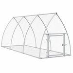 Petshop - Accesorii petshop - Culcusuri si custi - Custi interior si exterior - Cusca pentru iepuri, argintiu, 300x105x120 cm, otel galvanizat - Infinity.ro