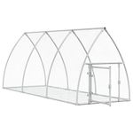 Petshop - Accesorii petshop - Culcusuri si custi - Custi interior si exterior - Cusca pentru iepuri, argintiu, 300x105x120 cm, otel galvanizat - Infinity.ro