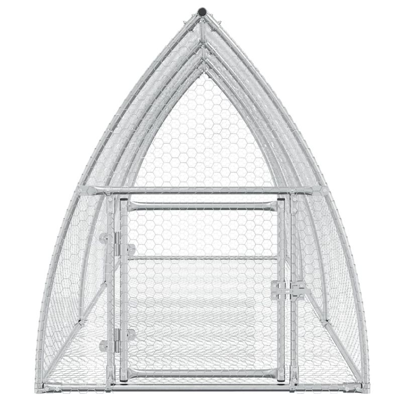 Petshop - Accesorii petshop - Culcusuri si custi - Custi interior si exterior - Cusca pentru iepuri, argintiu, 300x105x120 cm, otel galvanizat - Infinity.ro