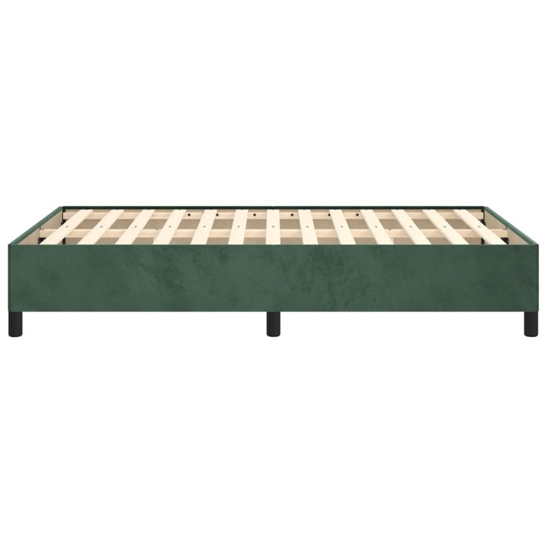 Casa si Gradina - Mobilier - Paturi si accesorii - Paturi - Cadru de pat, verde inchis, 120x190 cm, catifea - Infinity.ro