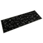 Casa si Gradina - Textile si covoare - Covoare - Covoare casa - Covor de bucatarie lavabil Morning, negru, 60x180 cm, catifea - Infinity.ro
