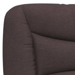 Casa si Gradina - Mobilier - Paturi si accesorii - Paturi - Cadru de pat cu lumini LED, maro inchis, 120x200 cm, textil - Infinity.ro