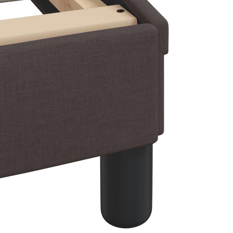 Casa si Gradina - Mobilier - Paturi si accesorii - Paturi - Cadru de pat cu lumini LED, maro inchis, 120x200 cm, textil - Infinity.ro
