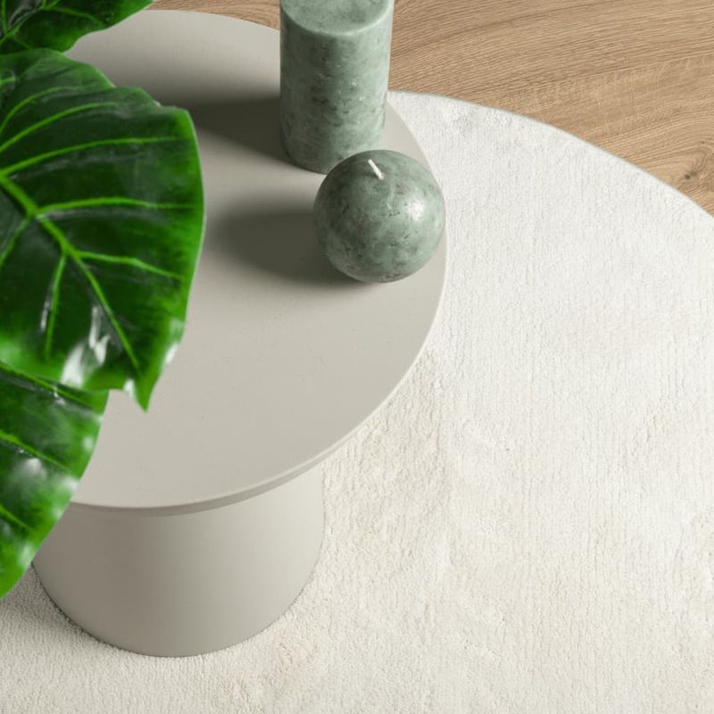 Casa si Gradina - Textile si covoare - Covoare - Covoare casa - Covor „OVIEDO”, fire scurte, crem, Ø 200 cm - Infinity.ro