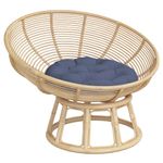 Casa si Gradina - Textile si covoare - Perne si pilote - Perne decorative - Perna rotunda, bleumarin, Ø 60 x11 cm, tesatura Oxford - Infinity.ro