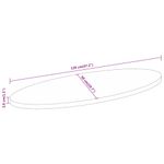 Casa si Gradina - Mobilier - Feronerie si accesorii mobila - Blat de masa oval, 120x50x3,8 cm, lemn masiv de acacia - Infinity.ro