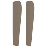 Casa si Gradina - Mobilier - Paturi si accesorii - Accesorii paturi - Tablie de pat cu aripioare gri taupe 183x23x118/128 cm textil - Infinity.ro