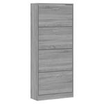 Casa si Gradina - Mobilier - Organizare si depozitare - Organizator incaltaminte - Pantofar, gri sonoma, 63x24x147 cm, lemn prelucrat - Infinity.ro