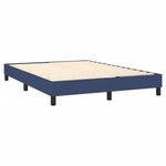 Casa si Gradina - Mobilier - Paturi si accesorii - Paturi - Pat continental cu saltea, albastru, 140x200cm, material textil - Infinity.ro