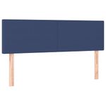 Casa si Gradina - Mobilier - Paturi si accesorii - Paturi - Pat continental cu saltea, albastru, 140x200cm, material textil - Infinity.ro