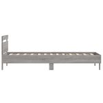Casa si Gradina - Mobilier - Paturi si accesorii - Paturi - Cadru de pat cu tablie gri sonoma 100x200 cm lemn prelucrat - Infinity.ro