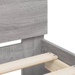 Casa si Gradina - Mobilier - Paturi si accesorii - Paturi - Cadru de pat cu tablie gri sonoma 100x200 cm lemn prelucrat - Infinity.ro