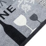 Casa si Gradina - Textile si covoare - Covoare - Covoare casa - Covor de bucatarie lavabil Wine, gri, 45x150 cm, catifea - Infinity.ro