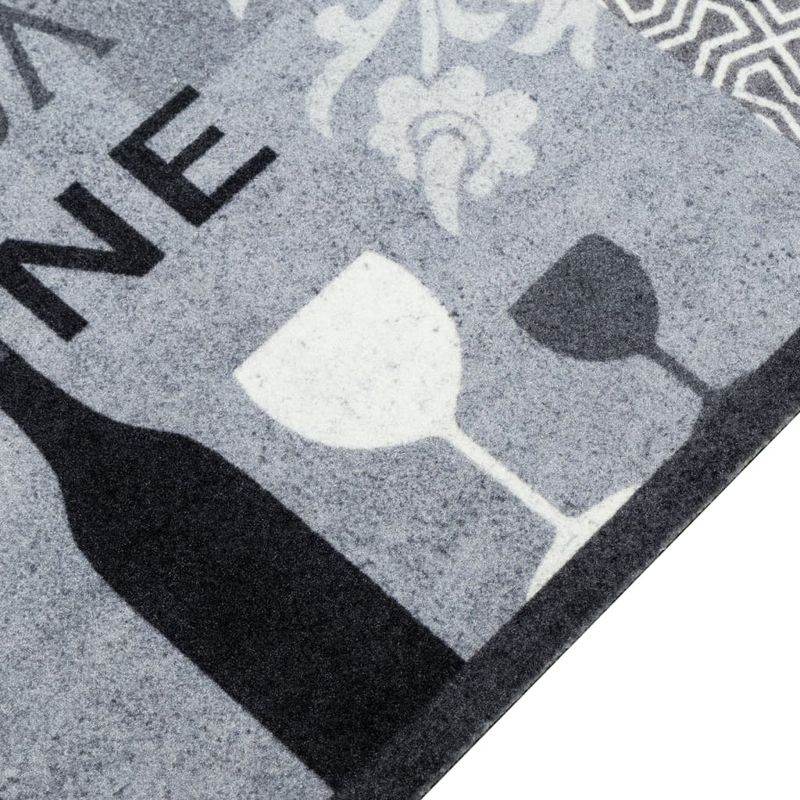 Casa si Gradina - Textile si covoare - Covoare - Covoare casa - Covor de bucatarie lavabil Wine, gri, 45x150 cm, catifea - Infinity.ro