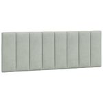 Casa si Gradina - Mobilier - Paturi si accesorii - Paturi - Cadru de pat cu tablie, gri deschis, 140x200 cm, catifea - Infinity.ro