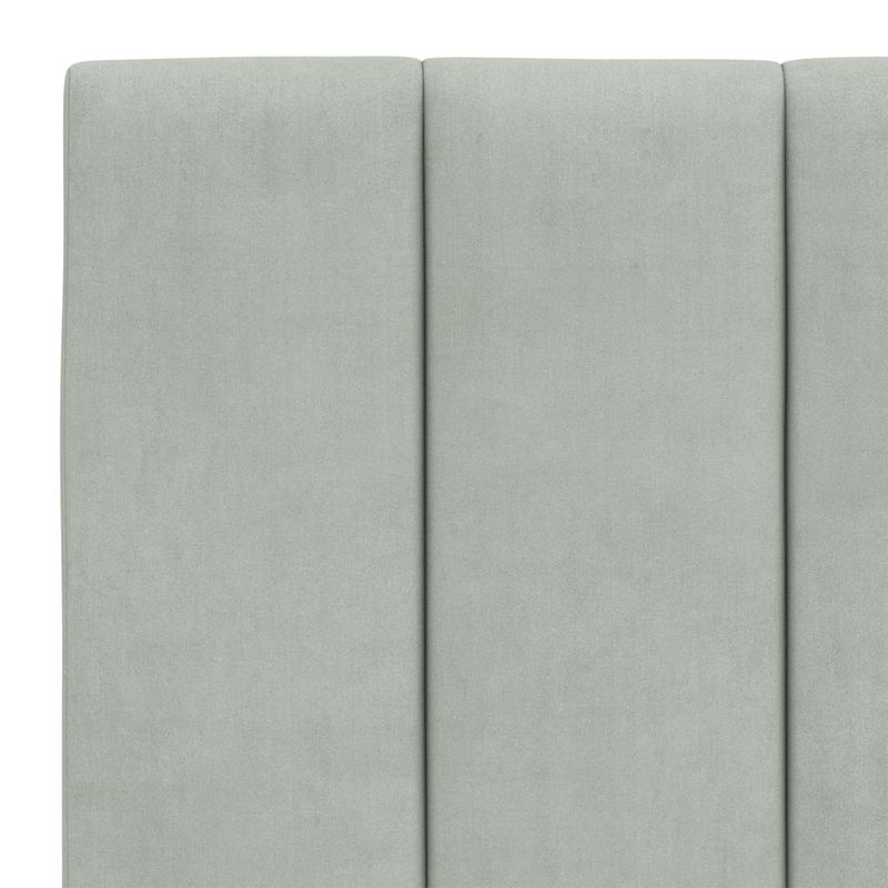 Casa si Gradina - Mobilier - Paturi si accesorii - Paturi - Cadru de pat cu tablie, gri deschis, 140x200 cm, catifea - Infinity.ro