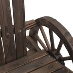 Casa si Gradina - Gradina si terasa - Mobilier exterior - Scaune si sezlonguri gradina - Scaun Adirondack de gradina, 2 locuri, lemn masiv de brad, maro închis - Infinity.ro