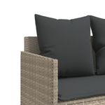 Casa si Gradina - Gradina si terasa - Mobilier exterior - Scaune si sezlonguri gradina - Sezlong cu perne, gri deschis, poliratan - Infinity.ro