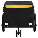Sport si Outdoor - Ciclism - Accesorii pentru biciclete - Remorci biciclete - Remorca pentru biciclete, negru și galben, 30 kg, fier, mărime 124x53x45 cm - Infinity.ro