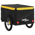 Sport si Outdoor - Ciclism - Accesorii pentru biciclete - Remorci biciclete - Remorca pentru biciclete, negru și galben, 30 kg, fier, mărime 124x53x45 cm - Infinity.ro