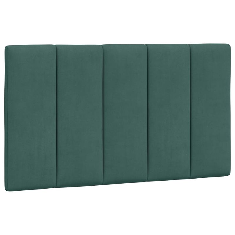 Casa si Gradina - Mobilier - Paturi si accesorii - Paturi - Cadru de pat cu lumini LED, verde inchis, 90x200 cm, catifea - Infinity.ro