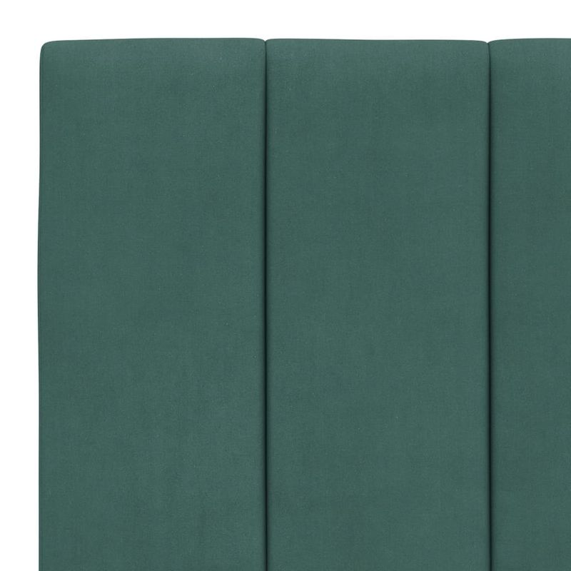 Casa si Gradina - Mobilier - Paturi si accesorii - Paturi - Cadru de pat cu lumini LED, verde inchis, 90x200 cm, catifea - Infinity.ro