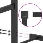 Casa si Gradina - Mobilier - Paturi si accesorii - Paturi - Cadru pat metalic cu tablii de cap/picioare, negru, 80x200 cm - Infinity.ro