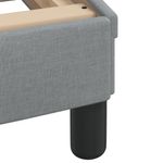 Casa si Gradina - Mobilier - Paturi si accesorii - Paturi - Cadru de pat cu tablie, gri deschis, 90x200 cm, textil - Infinity.ro
