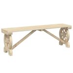 Casa si Gradina - Gradina si terasa - Mobilier exterior - Scaune si sezlonguri gradina - Banca de gradina, 115 cm, lemn masiv de brad, maro - Infinity.ro