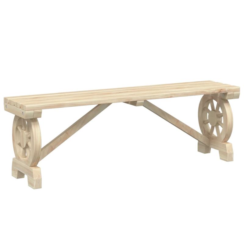 Casa si Gradina - Gradina si terasa - Mobilier exterior - Scaune si sezlonguri gradina - Banca de gradina, 115 cm, lemn masiv de brad, maro - Infinity.ro