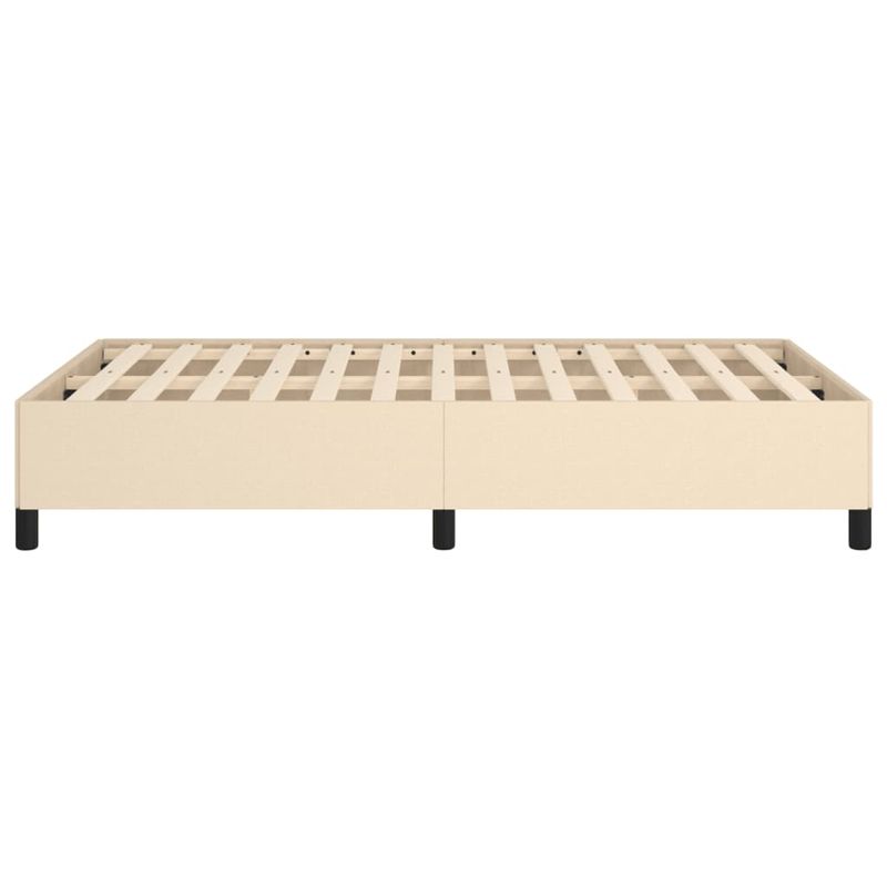 Casa si Gradina - Mobilier - Paturi si accesorii - Paturi - Cadru de pat, crem, 120x190 cm, material textil - Infinity.ro
