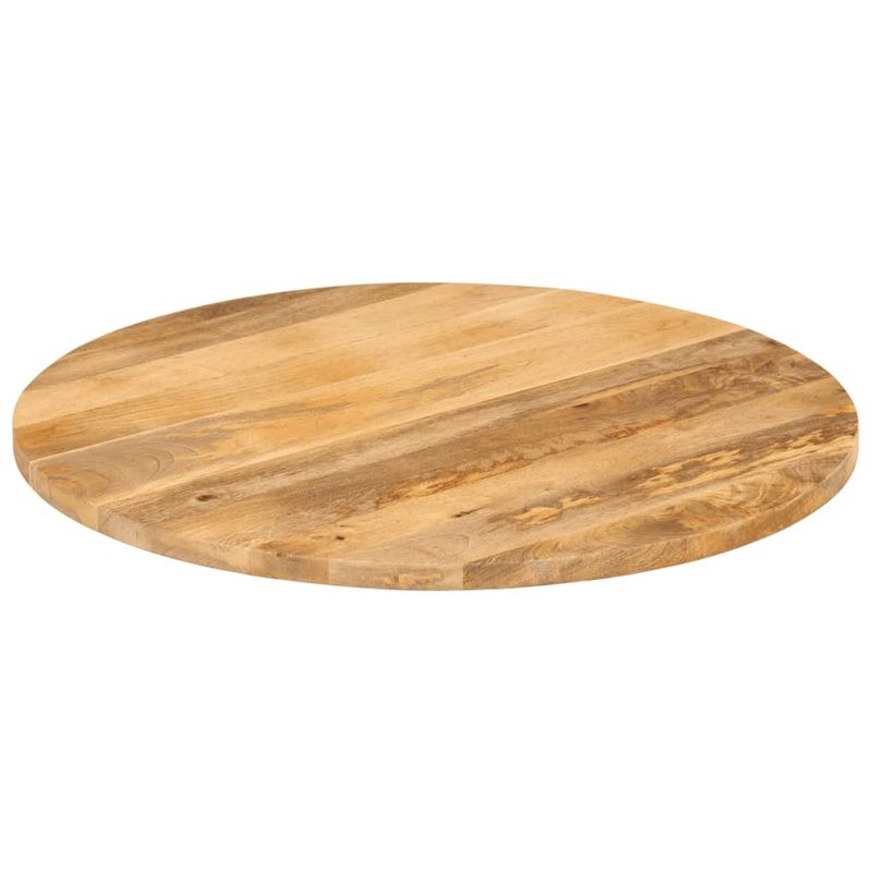 Casa si Gradina - Mobilier - Feronerie si accesorii mobila - Blat de masa rotund, diametru 90x3,8 cm, lemn masiv de mango brut, lemn de mango (natural) - Infinity.ro