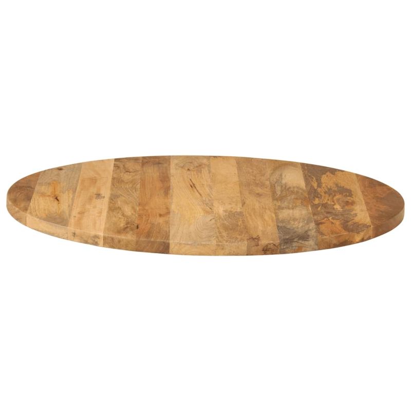 Casa si Gradina - Mobilier - Feronerie si accesorii mobila - Blat de masa rotund, diametru 90x3,8 cm, lemn masiv de mango brut, lemn de mango (natural) - Infinity.ro