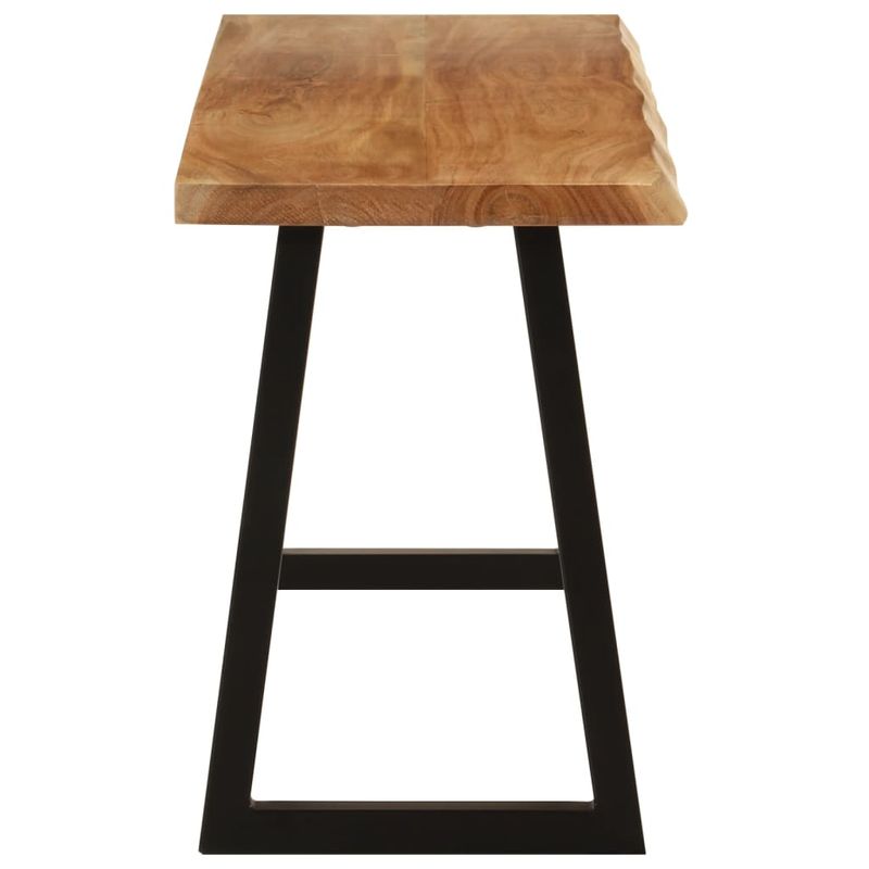 Casa si Gradina - Mobilier - Canapele si coltare - Banchete - Banca cu margini naturale 105 cm, lemn masiv de acacia - Infinity.ro