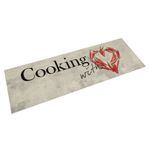 Casa si Gradina - Textile si covoare - Covoare - Covoare casa - Covor bucatarie lavabil, text Cooking/ardei, 45x150 cm, catifea - Infinity.ro