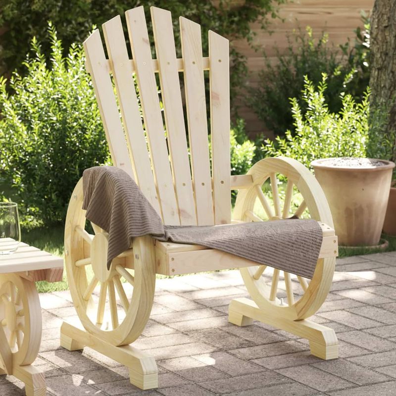 Casa si Gradina - Gradina si terasa - Mobilier exterior - Scaune si sezlonguri gradina - Scaun de gradina Adirondack, lemn masiv de brad - Infinity.ro