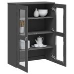 Casa si Gradina - Mobilier - Comode si corpuri - Comode - Dulap superior „VIKEN”, gri antracit, lemn masiv de pin - Infinity.ro