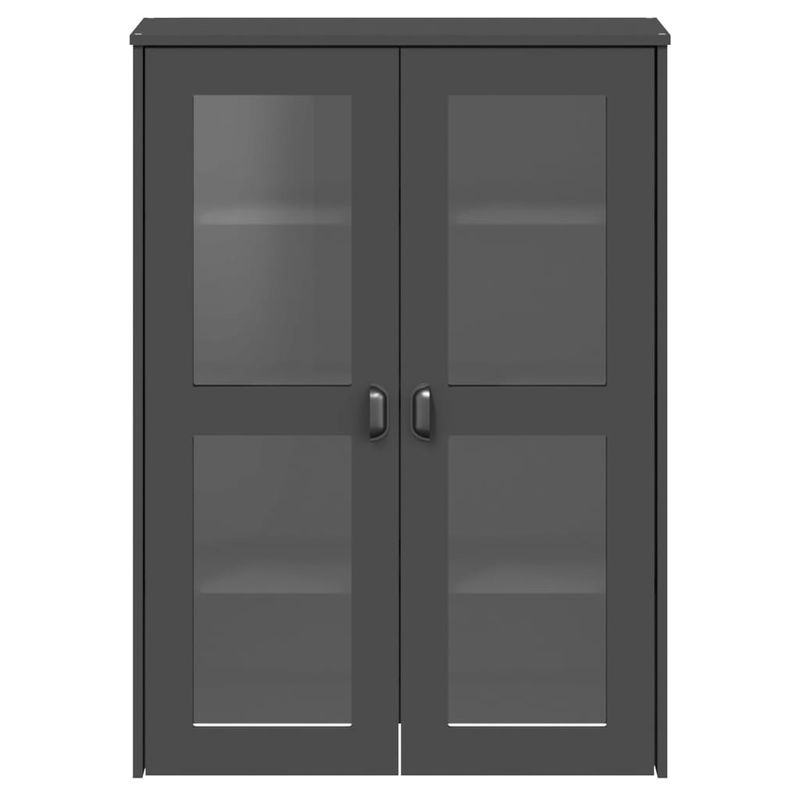 Casa si Gradina - Mobilier - Comode si corpuri - Comode - Dulap superior „VIKEN”, gri antracit, lemn masiv de pin - Infinity.ro