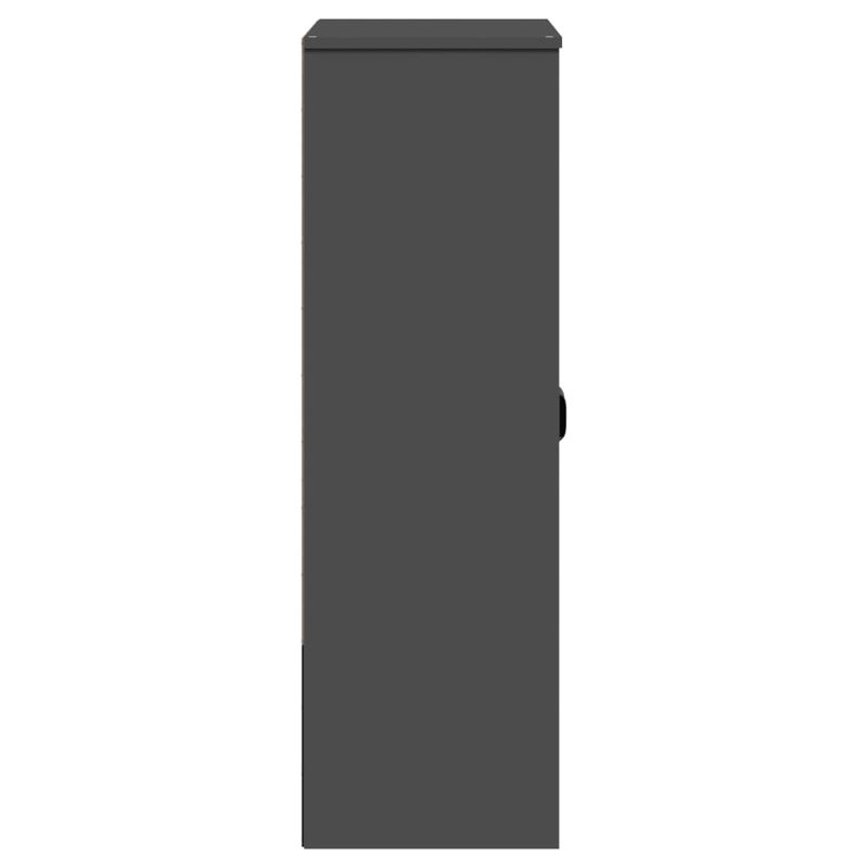 Casa si Gradina - Mobilier - Comode si corpuri - Comode - Dulap superior „VIKEN”, gri antracit, lemn masiv de pin - Infinity.ro