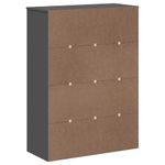 Casa si Gradina - Mobilier - Comode si corpuri - Comode - Dulap superior „VIKEN”, gri antracit, lemn masiv de pin - Infinity.ro