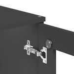 Casa si Gradina - Mobilier - Comode si corpuri - Comode - Dulap superior „VIKEN”, gri antracit, lemn masiv de pin - Infinity.ro