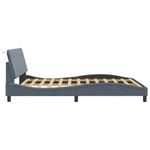 Casa si Gradina - Mobilier - Paturi si accesorii - Paturi - Cadru de pat cu tablie, gri inchis, 160x200 cm, catifea - Infinity.ro