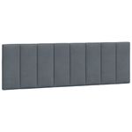 Casa si Gradina - Mobilier - Paturi si accesorii - Paturi - Cadru de pat cu tablie, gri inchis, 160x200 cm, catifea - Infinity.ro