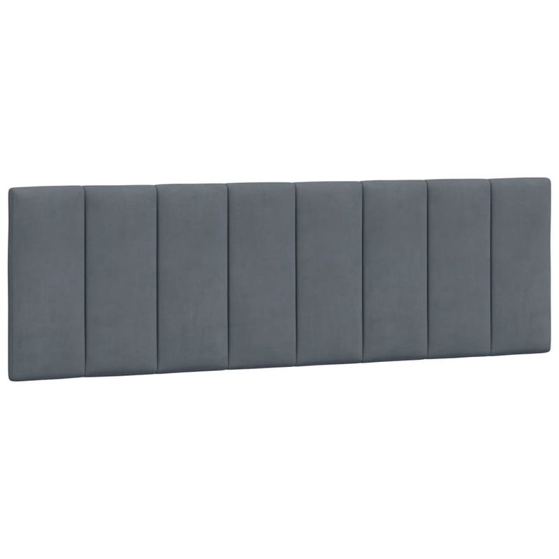 Casa si Gradina - Mobilier - Paturi si accesorii - Paturi - Cadru de pat cu tablie, gri inchis, 160x200 cm, catifea - Infinity.ro